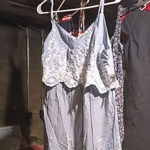 Charlotte Russe Light Blue Lace Chemise
